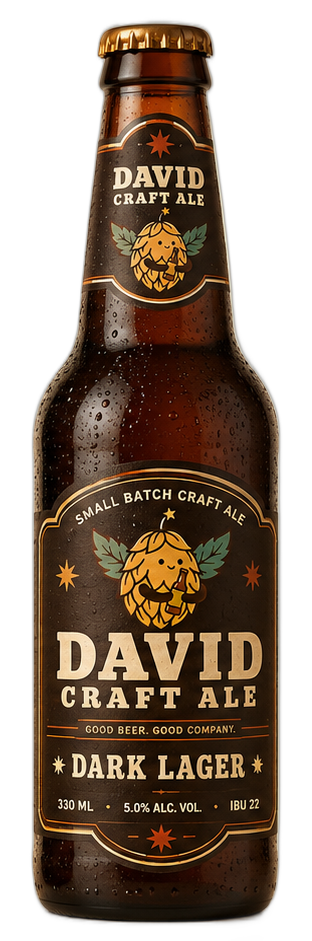 David Craft Ale Dark Lager bottle