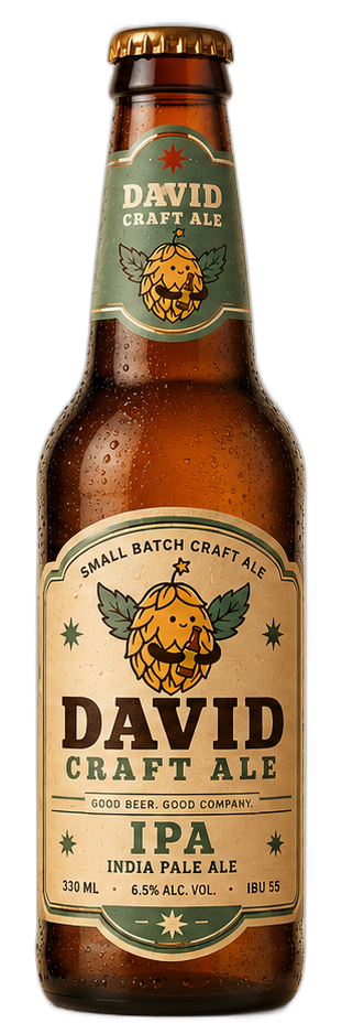 David Craft Ale IPA bottle