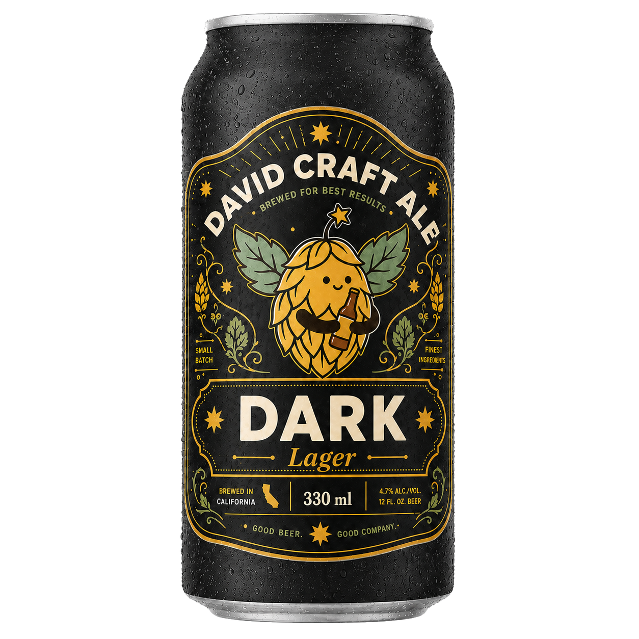 Dark Lager can