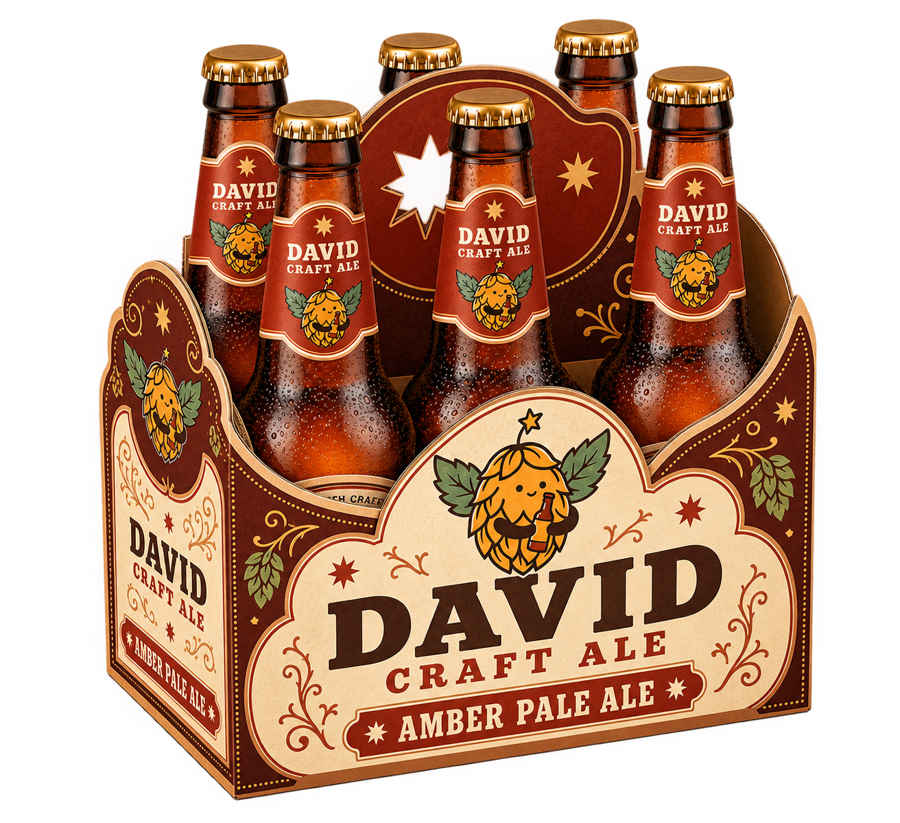 Amber Pale Ale bottle six-pack