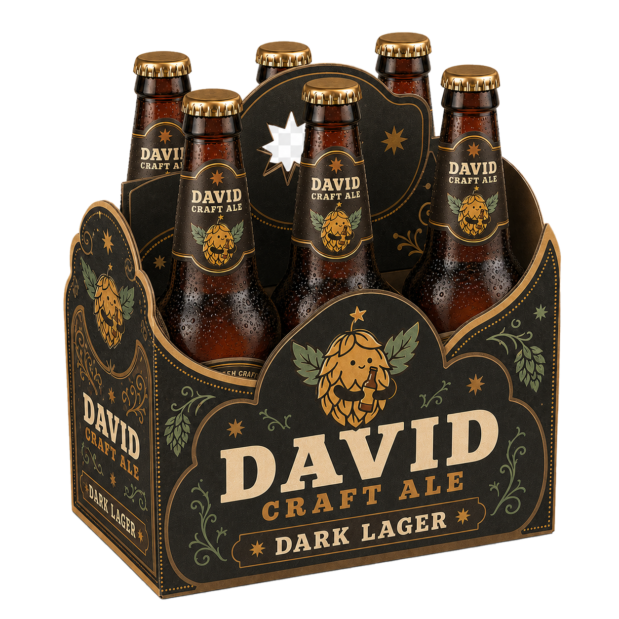 Dark Lager bottle six-pack
