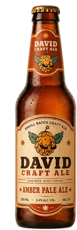 David Craft Ale Amber Pale Ale bottle