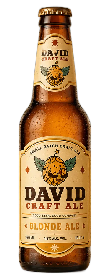 David Craft Ale Blonde Ale bottle