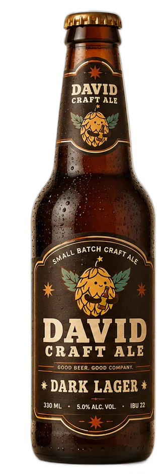 David Craft Ale Dark Lager bottle